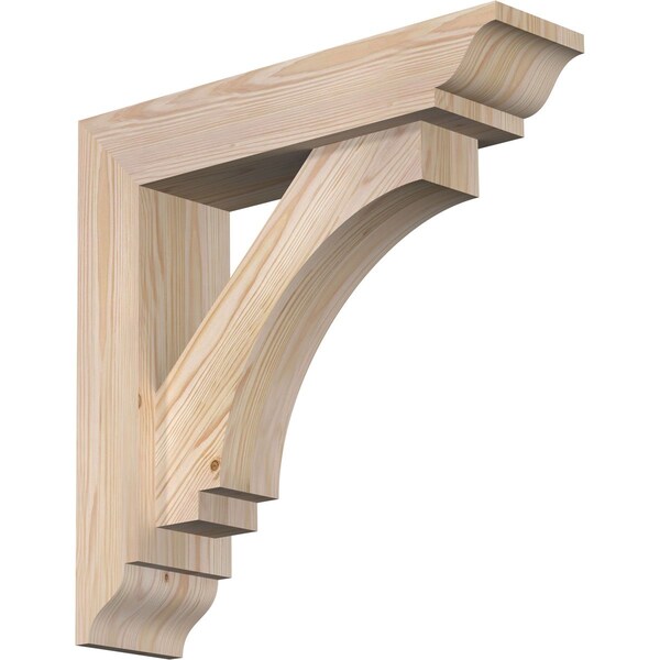 Ekena Millwork Imperial Traditional Smooth Bracket w/ Offset Brace, Douglas Fir, 5 1/2"W x 22"D x 22"H BKT0604X22X22IMP01SDF - main
